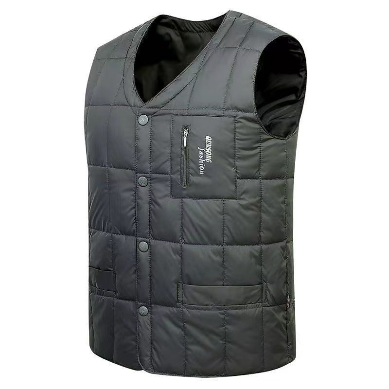 Men's Down Vest Plus-sized Jacket