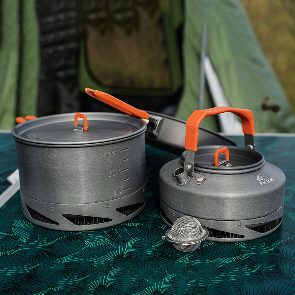 Portable Camping Cookware Heat Set