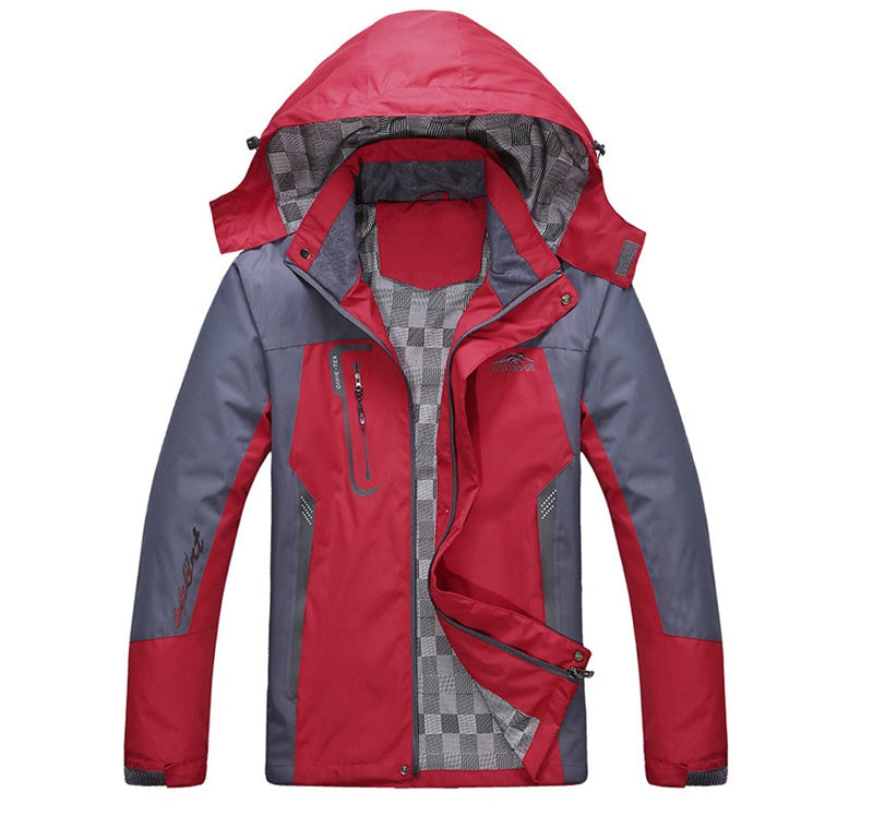 Autumn outdoor couple sports jacket
