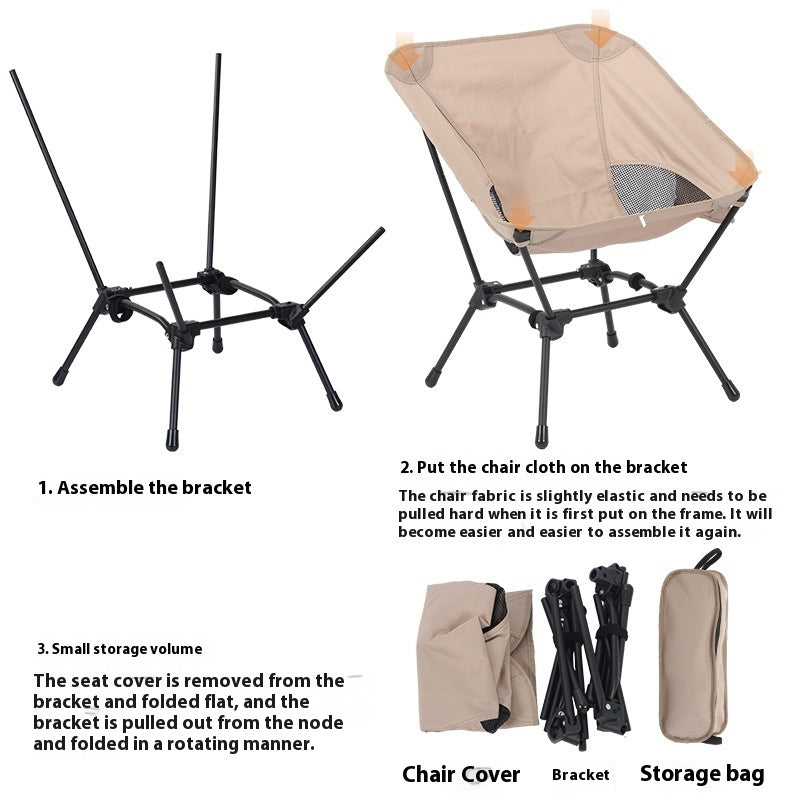 Square Camping Leisure Folding Chair
